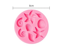 Molde silicona 8 caracoles mar